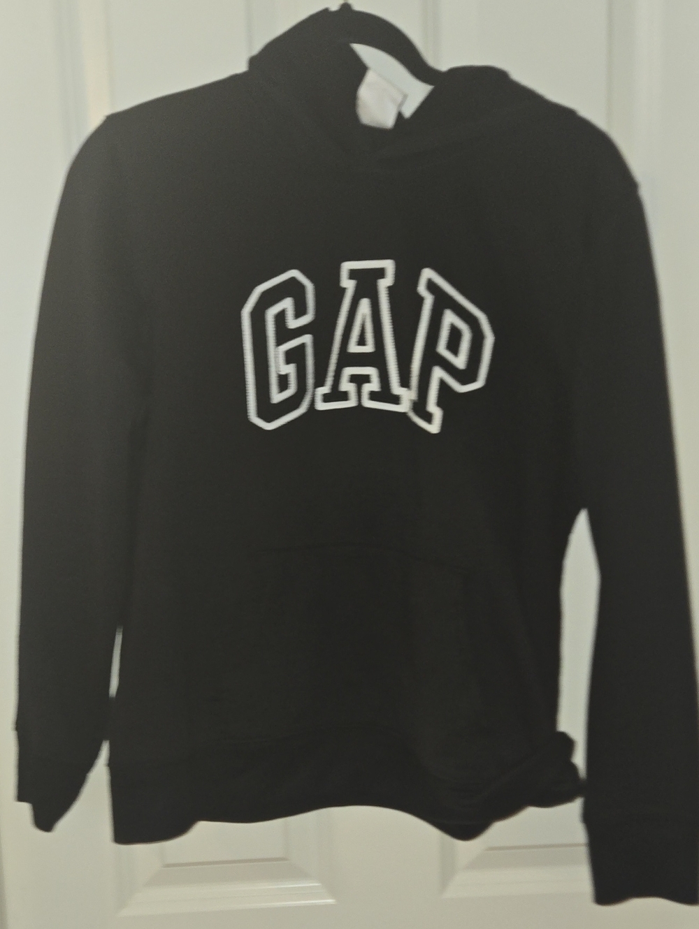 GAP Black Hoodie with White Logo
